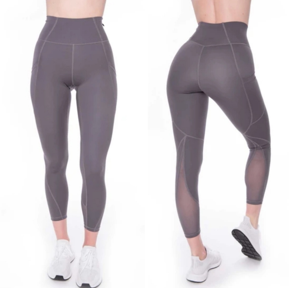 Ptula Crystal Leggings with Mesh Detail (L)